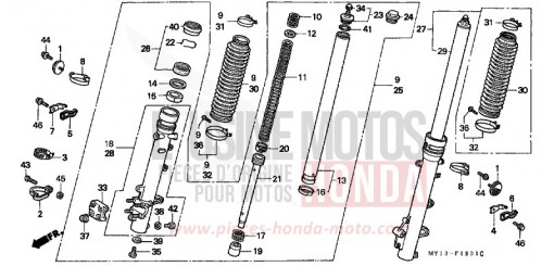 FRONT FORK XRV750Y de 2000